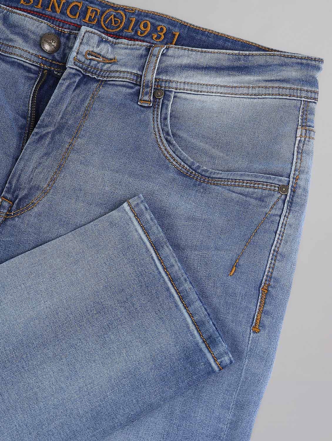 men washed mid rise slim fit jeans - 21998380 - Standard Image - 4