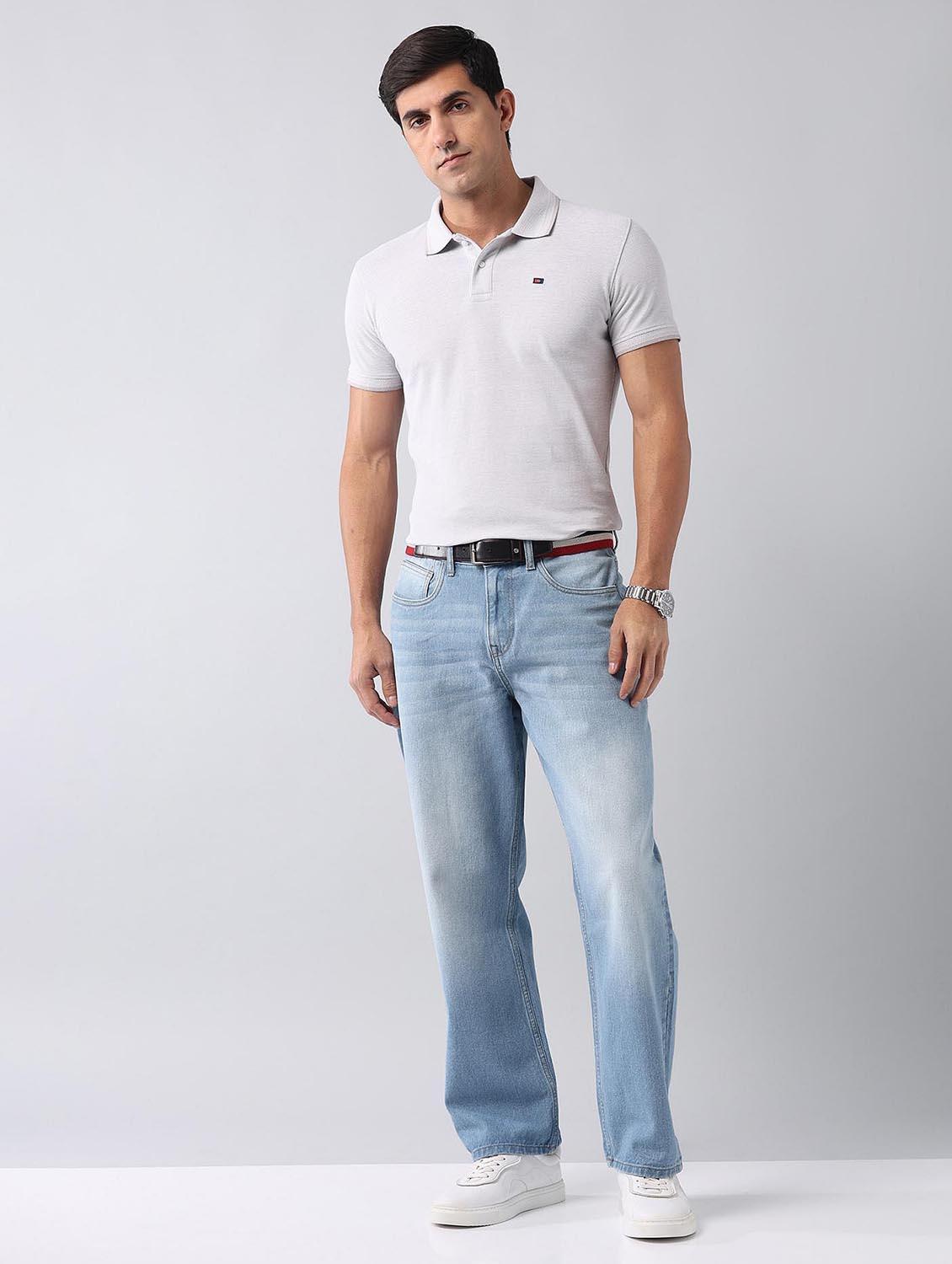 men washed mid rise baggy fit jeans - 21998387 - Standard Image - 4