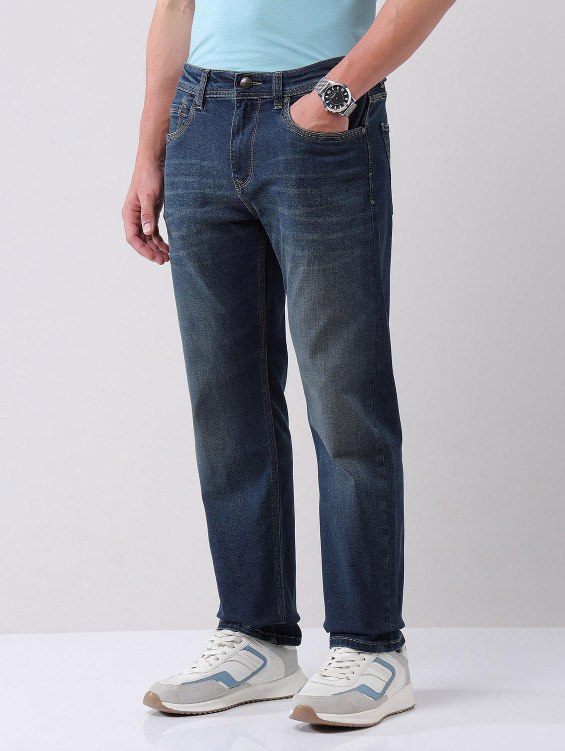 men washed mid rise slim fit jeans - 21998413 -  Standard Image - 1
