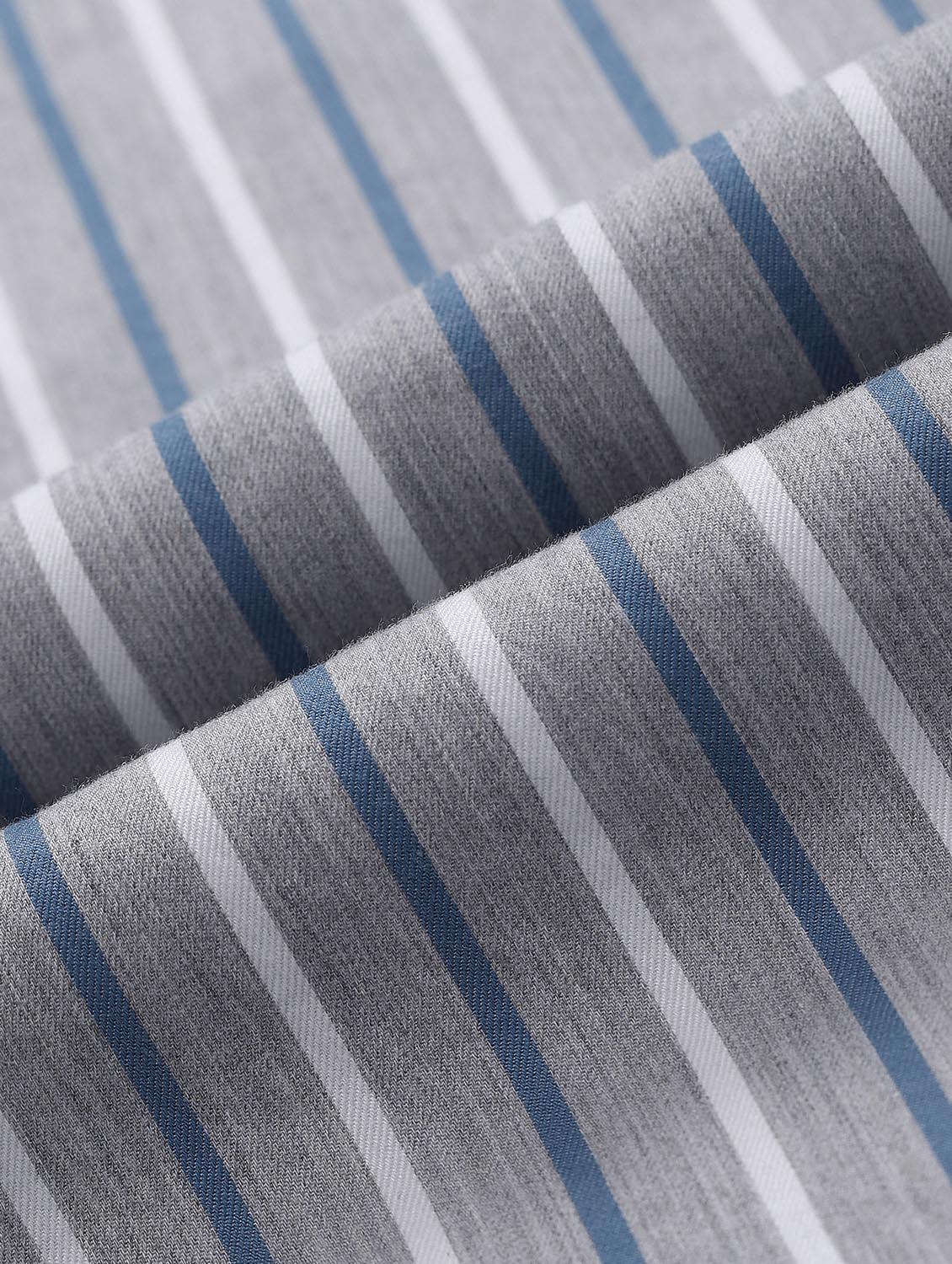 men striped long sleeve regular fit casual shirt - 21998451 - Standard Image - 4