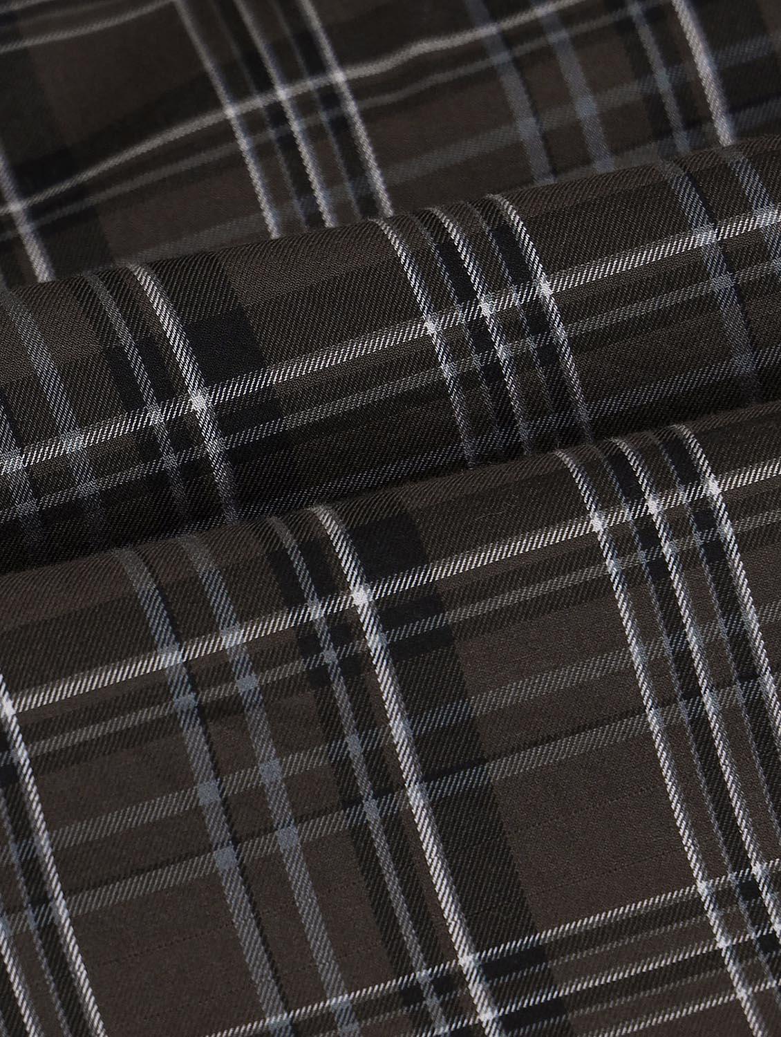 men checkered long sleeve regular fit casual shirt - 21998456 - Standard Image - 4