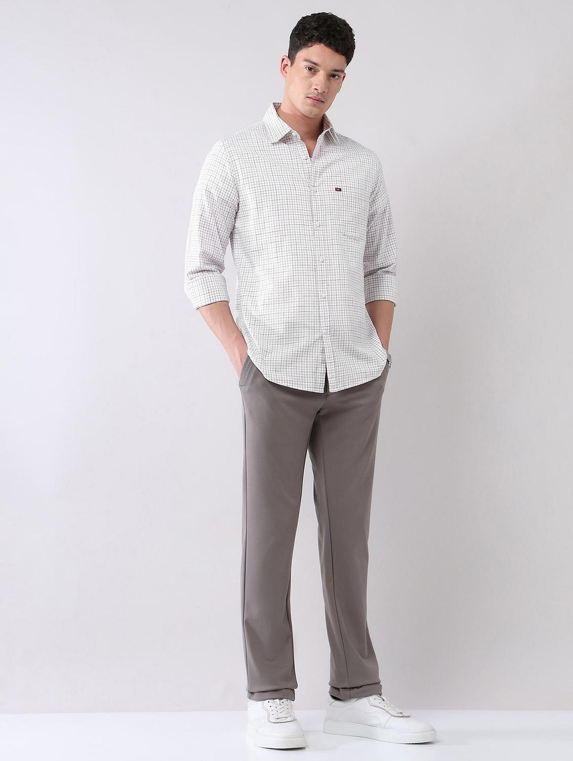 men checkered long sleeve regular fit casual shirt - 21998472 - Standard Image - 4
