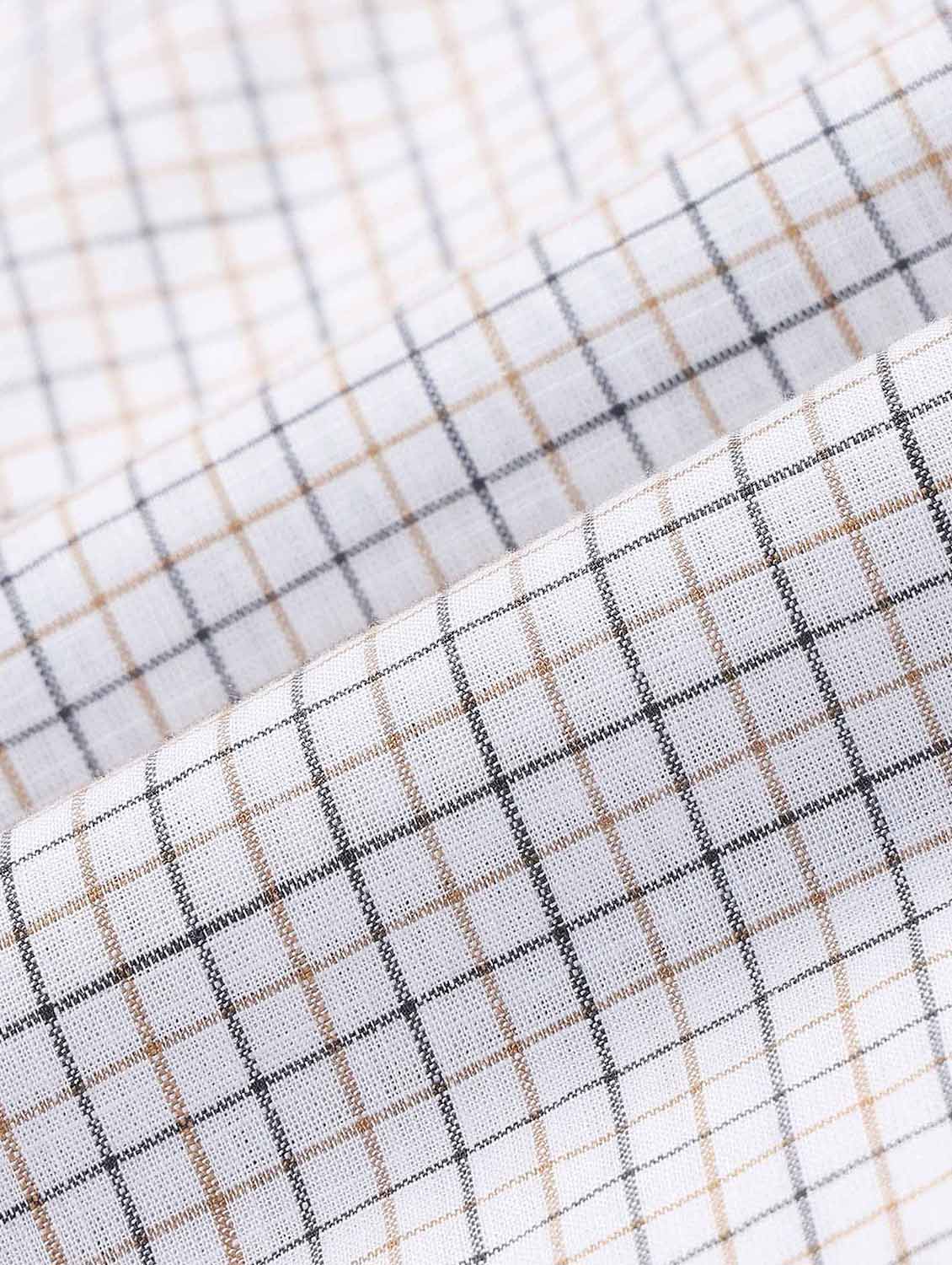 men checkered short sleeve regular fit casual shirt - 21998483 - Standard Image - 4