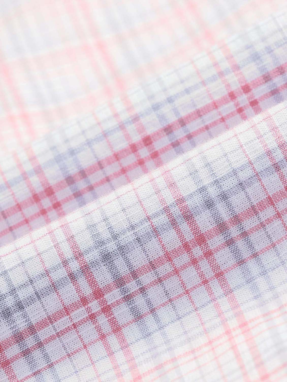 men checkered short sleeve regular fit casual shirt - 21998487 - Standard Image - 4