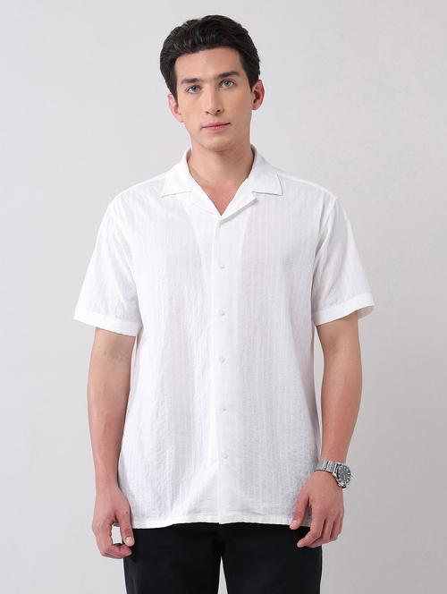 men self design short sleeve regular fit casual shirt - 21998503 -  Standard Image - 0