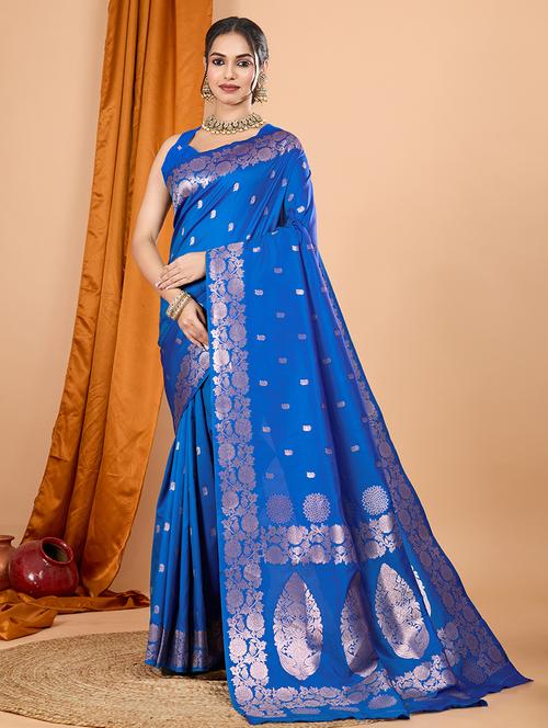 women self design banarasi saree with blouse - 21998519 - Standard Image - 0
