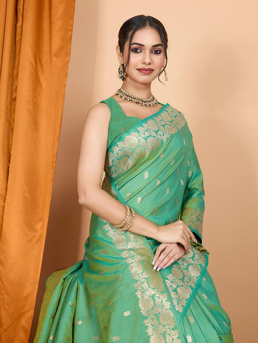 women self design banarasi saree with blouse - 21998520 -  Standard Image - 1