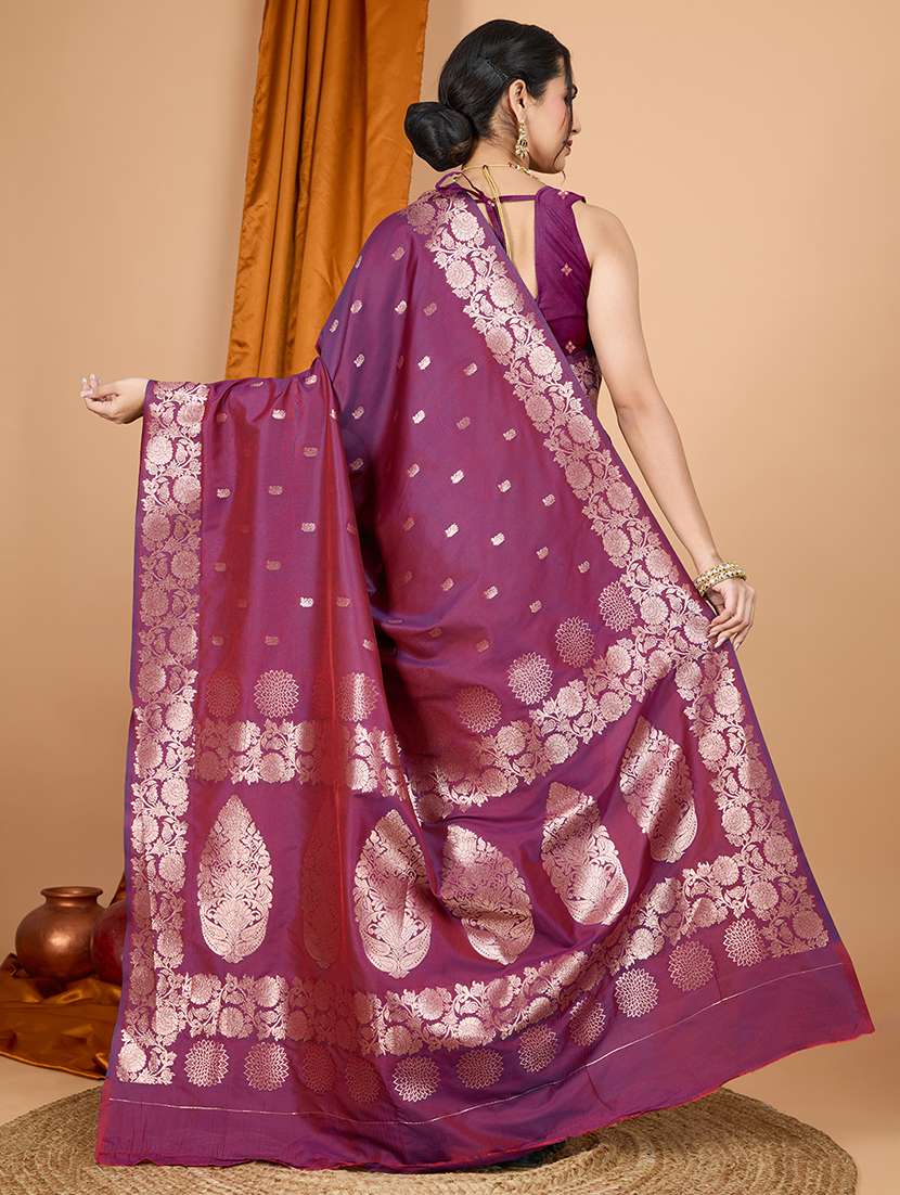 women self design banarasi saree with blouse - 21998525 - Standard Image - 1