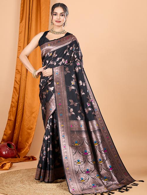 women self design banarasi saree with blouse - 21998526 -  Standard Image - 0