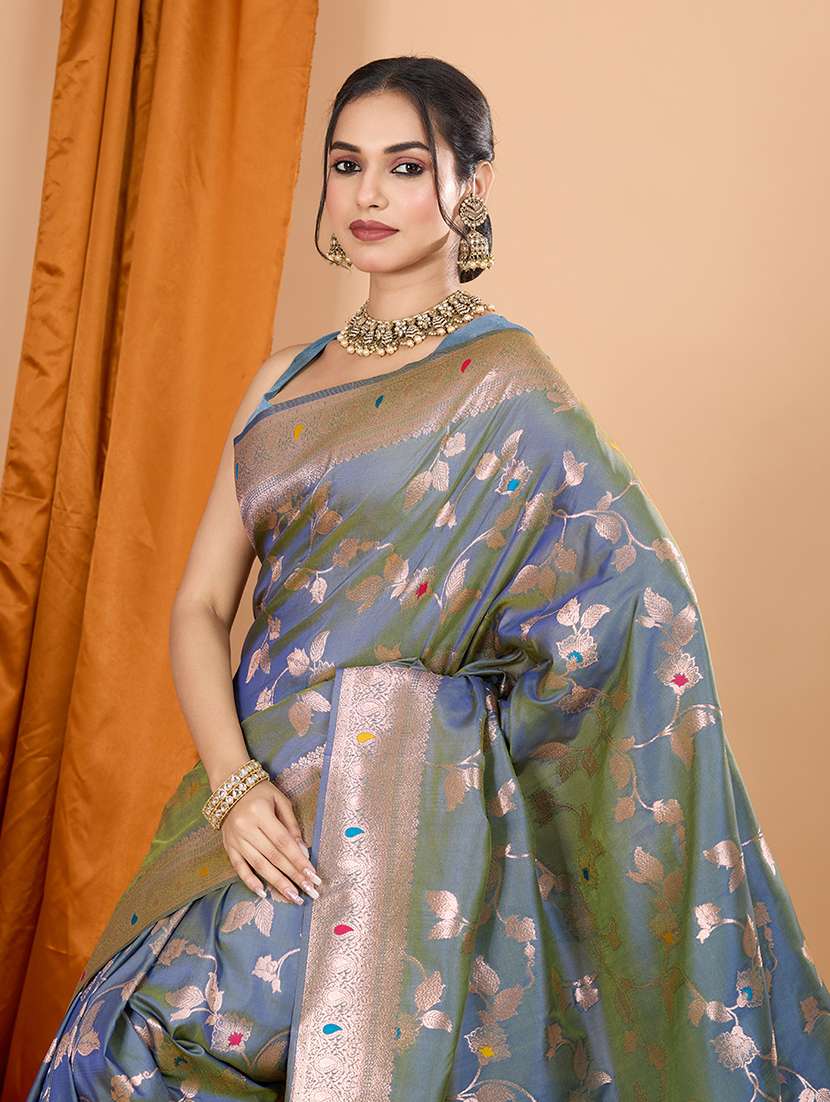 women self design banarasi saree with blouse - 21998529 -  Standard Image - 1