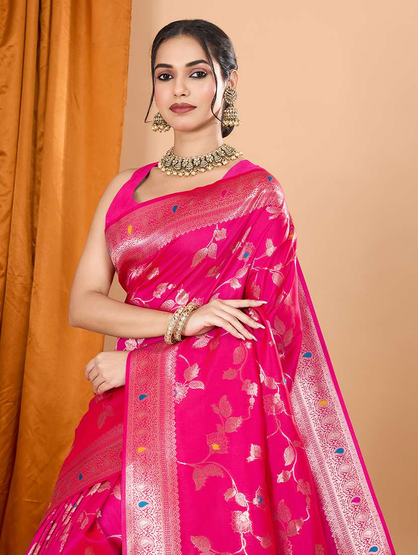 women self design banarasi saree with blouse - 21998531 -  Standard Image - 1