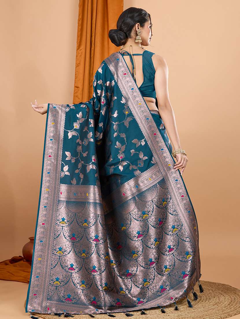 women self design banarasi saree with blouse - 21998533 -  Standard Image - 1