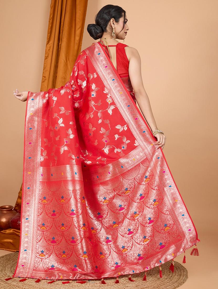 women self design banarasi saree with blouse - 21998534 -  Standard Image - 1