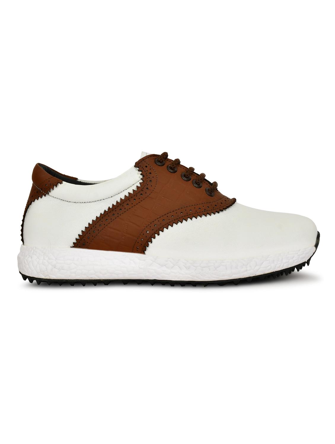 hitcaro men's premium leather lace - up professional golf shoes - 21998679 - Standard Image - 4