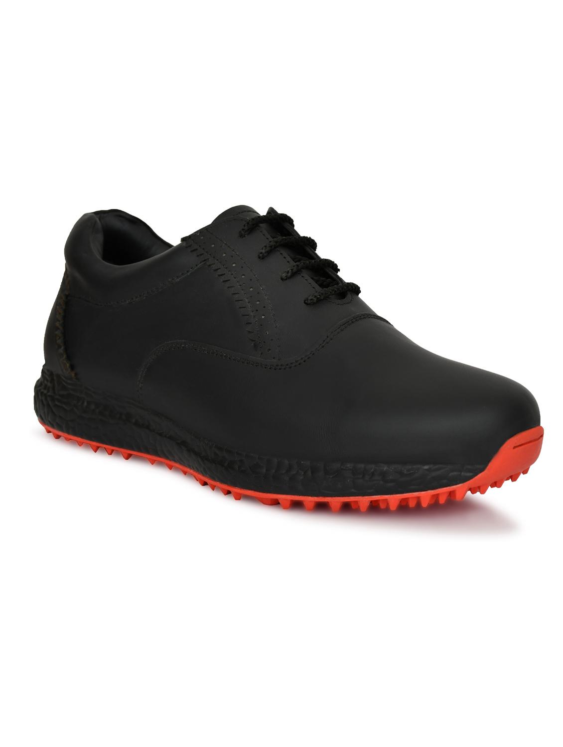 hitcaro men's premium leather lace - up professional golf shoes - 21998683 -  Standard Image - 1