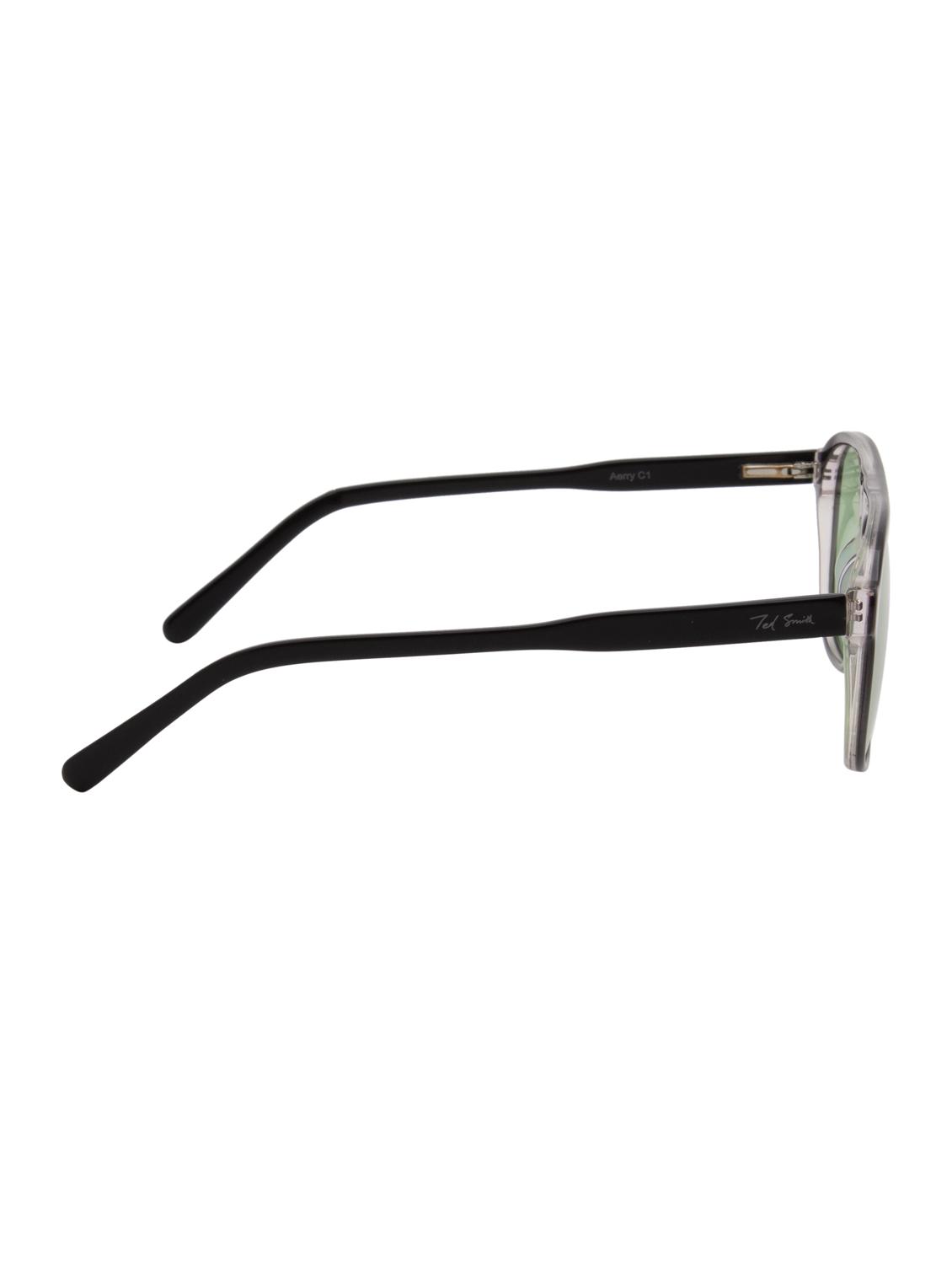 ted smith unisex aviator acetate sunglasses with polarised and uv protected lens - 21998689 - Standard Image - 4