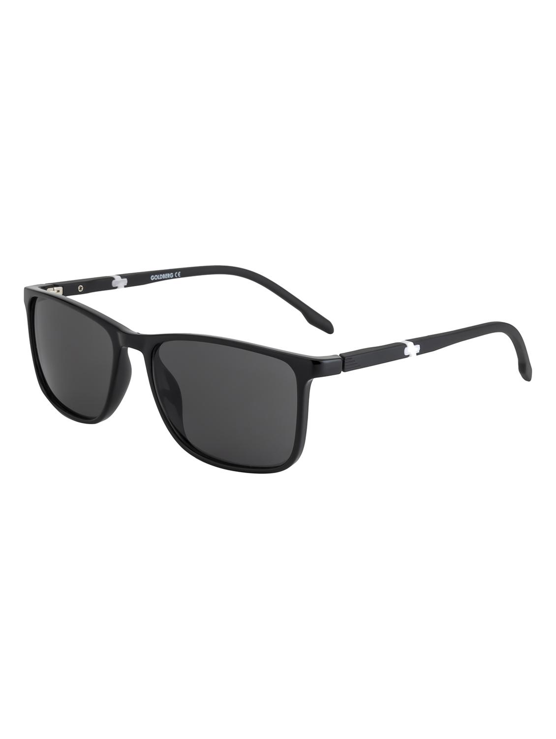 gold berg unisex grey lens & black square sunglasses with uv protected lens - 21998694 - Standard Image - 1