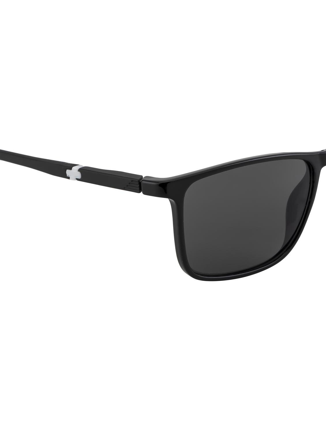 gold berg unisex grey lens & black square sunglasses with uv protected lens - 21998694 - Standard Image - 4