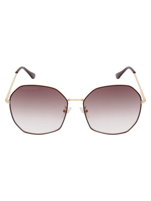 gold berg brown & gold-toned square sunglasses with uv protected lens - 21998711 -  Standard Image - 0