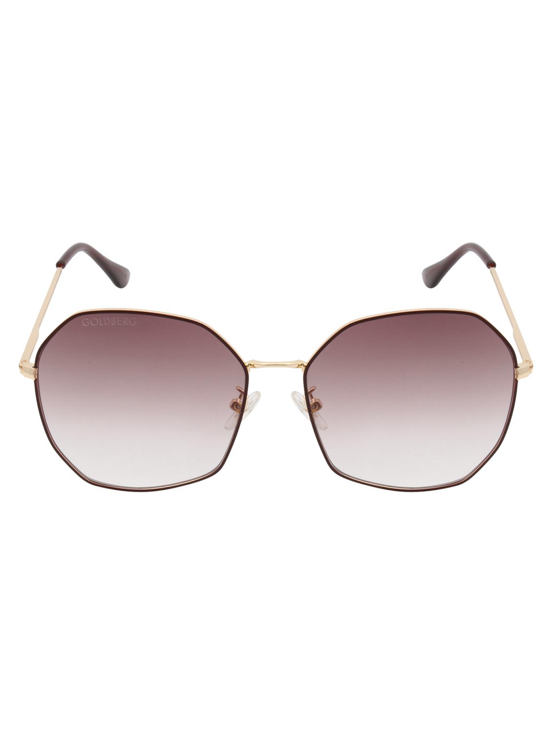 gold berg brown & gold-toned square sunglasses with uv protected lens - 21998711 -  Zoom Image - 0