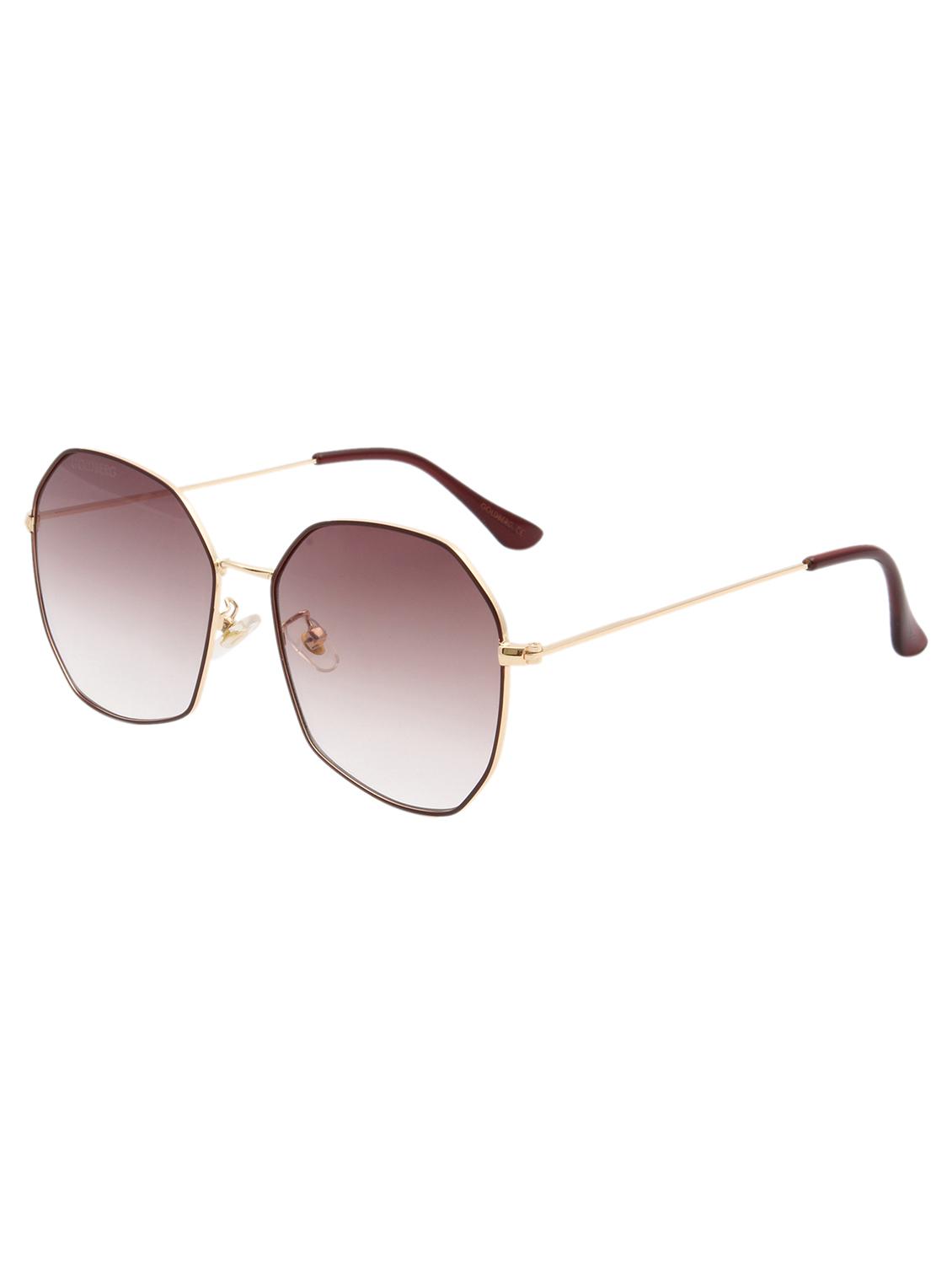 gold berg brown & gold-toned square sunglasses with uv protected lens - 21998711 -  Standard Image - 1