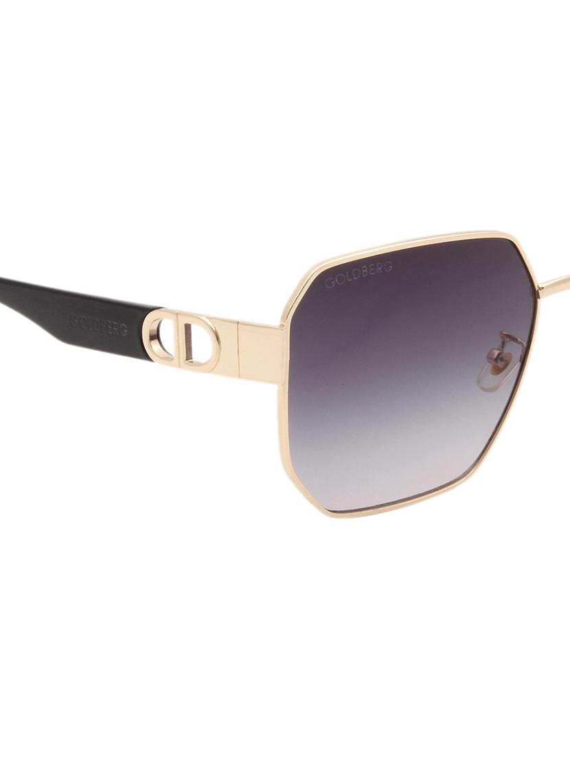 ted smith unisex blue premium metal sunglasses with polarized lenses. - 21998714 - Standard Image - 4