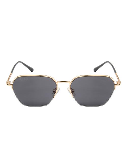 ted smith unisex clear premium metal sunglasses with polarized lenses. - 21998717 -  Standard Image - 0