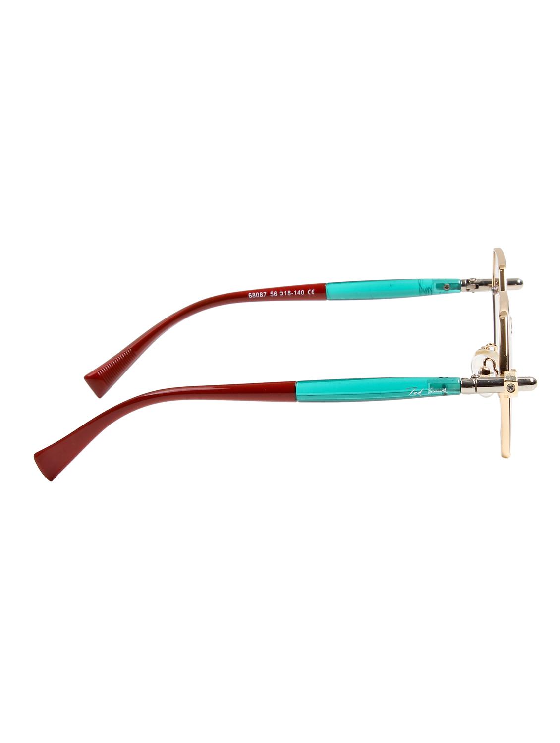 ted smith unisex aesthetic-bold gold hexagon sunglasses with uv protected lens - 21998721 - Standard Image - 4