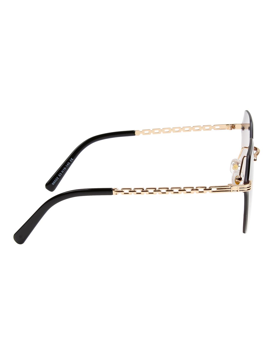 ted smith unisex aesthetic-bold multi color rimless sunglasses with uv protected lens - 21998735 - Standard Image - 4