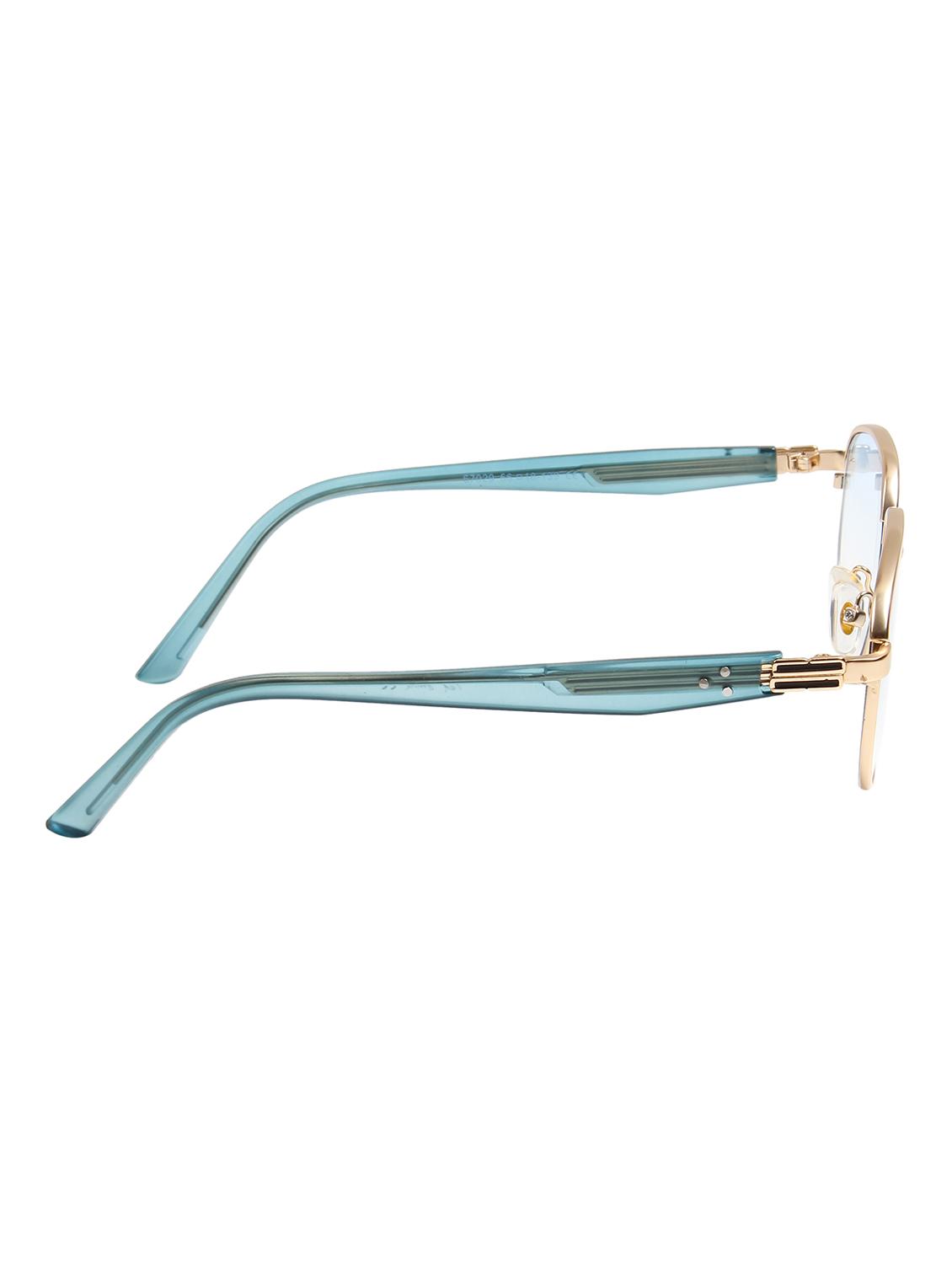 ted smith unisex aesthetic-bold gold-blue aviator sunglasses with uv protected lens - 21998738 - Standard Image - 4
