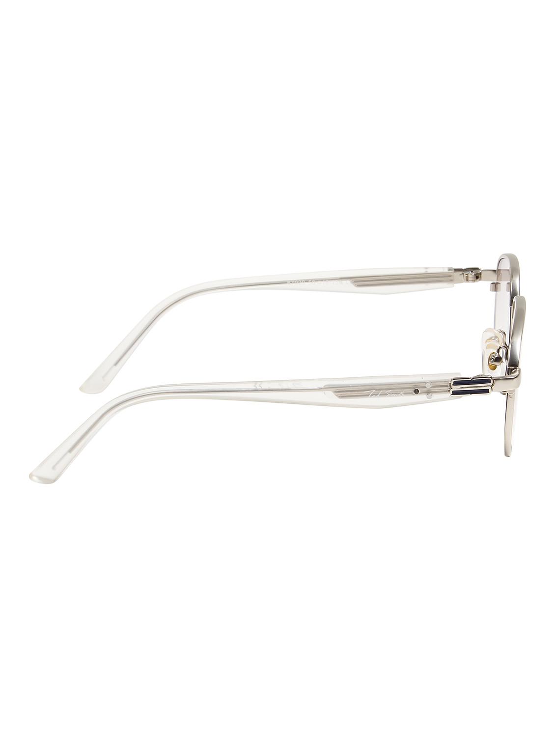 ted smith unisex aesthetic-bold silver aviator sunglasses with uv protected lens - 21998739 - Standard Image - 4