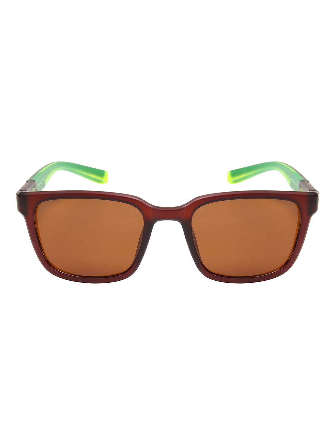 ted smith unisex aesthetic-brat brown sports sunglasses with polarized lens - 21998740 - Standard Image - 1