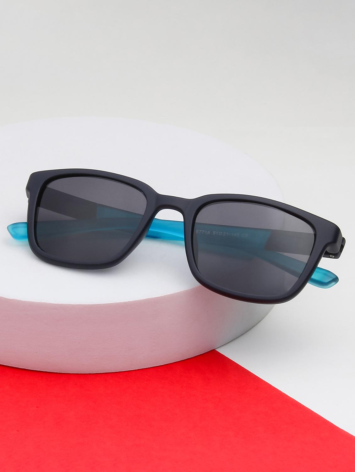 ted smith unisex aesthetic-brat black sports sunglasses with polarized lens - 21998743 - Zoom Image - 0