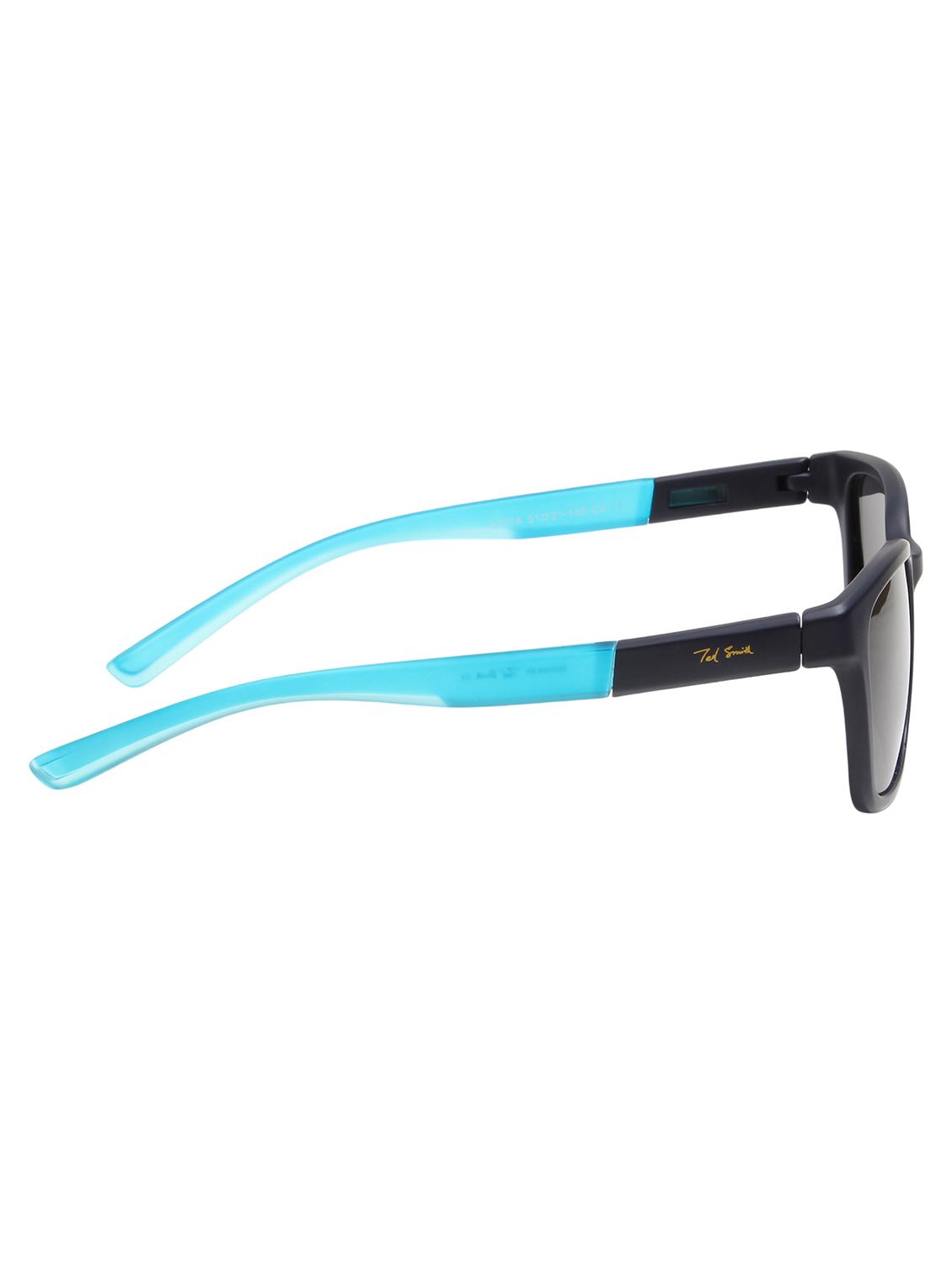 ted smith unisex aesthetic-brat black sports sunglasses with polarized lens - 21998743 - Standard Image - 4