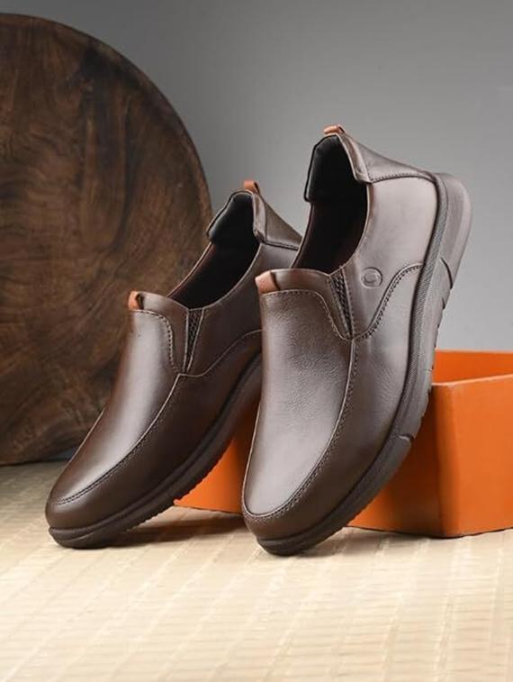 egroose men's 0 gravity genuine leather premium quality loafer shoes - 21998753 - Zoom Image - 0