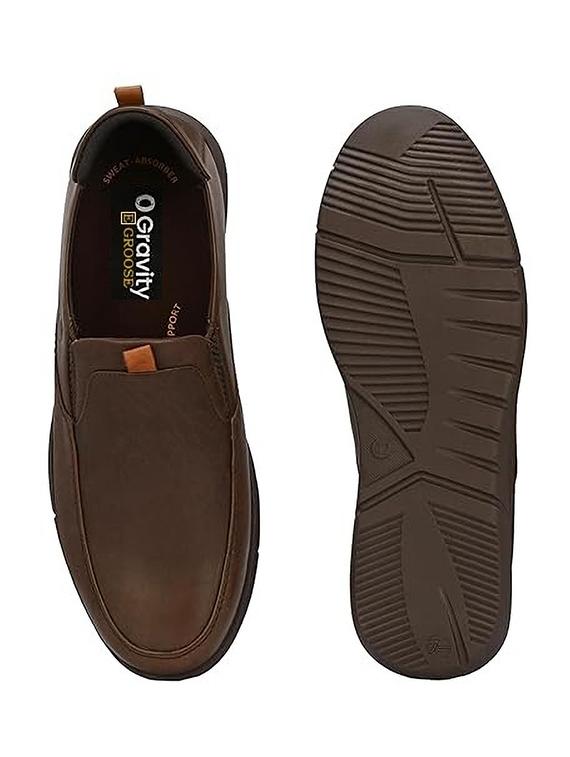 egroose men's 0 gravity genuine leather premium quality loafer shoes - 21998753 - Standard Image - 4