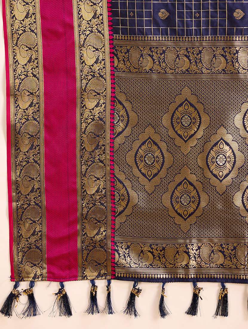 women self design banarasi saree with blouse - 21998768 - Standard Image - 4