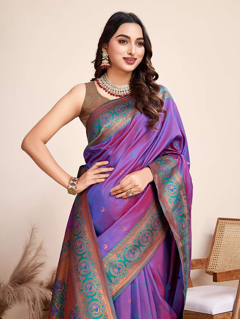 women self design bordered saree with blouse - 21998790 -  Standard Image - 1