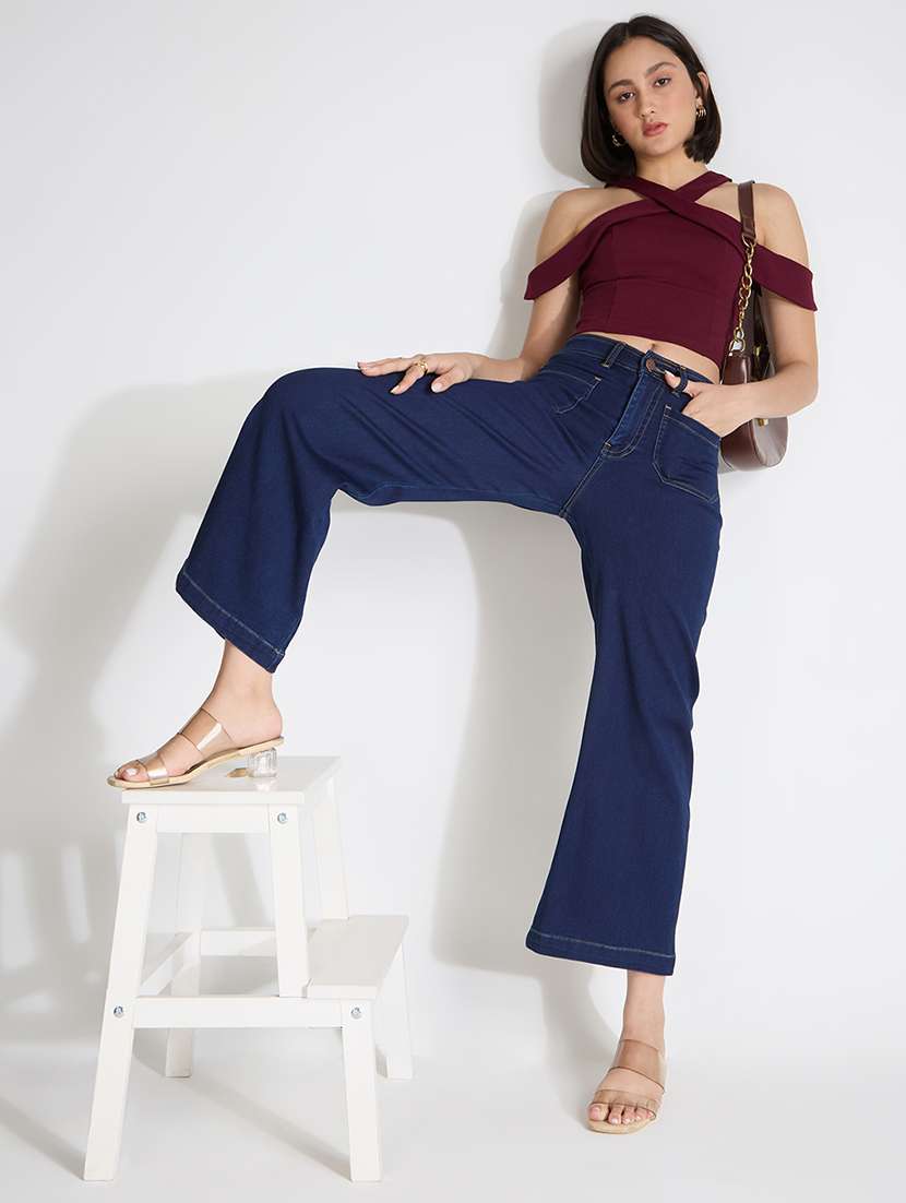 women solid mid rise straight jean - 21998818 -  Standard Image - 4