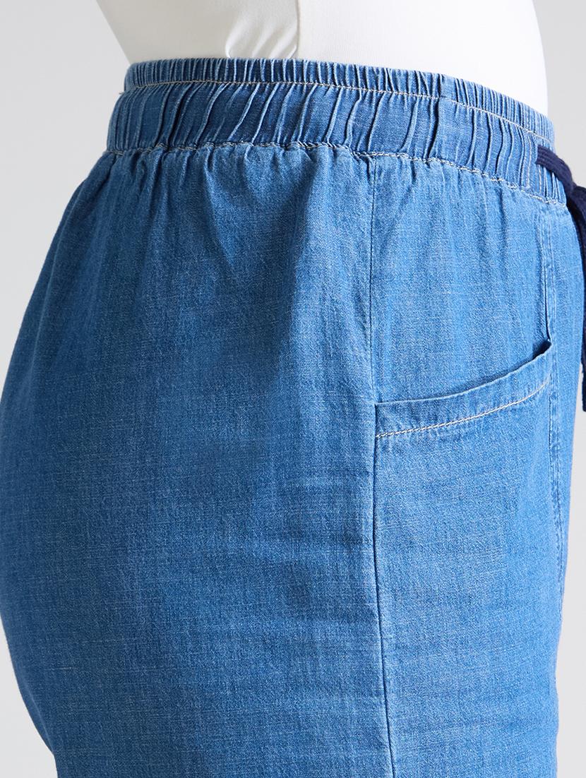 women solid high rise relaxed fit jeans - 21998826 - Standard Image - 6