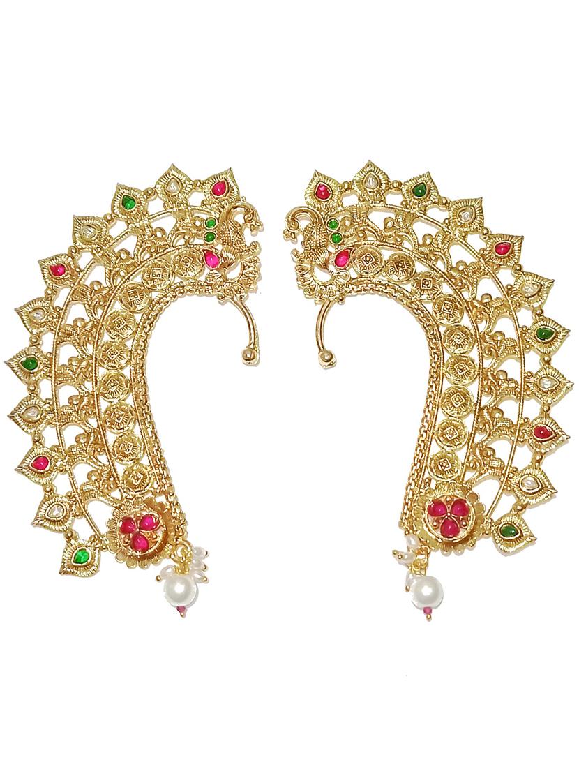 women gold metal earcuff  - 21998835 -  Standard Image - 1
