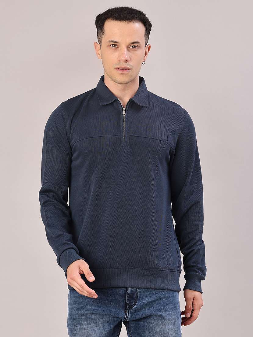 men solid long sleeve regular fit sweatshirt - 21998909 -  Standard Image - 1