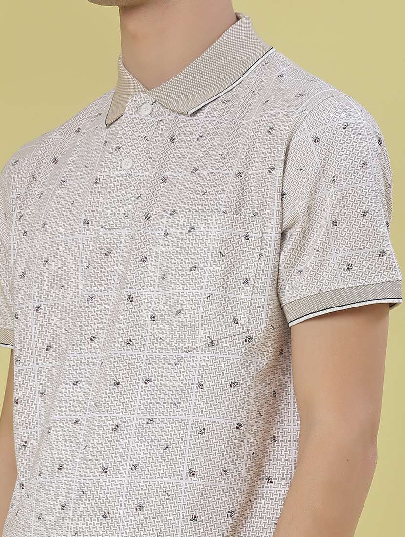 men printed short sleeve regular fit polo t-shirt - 21998962 -  Standard Image - 4