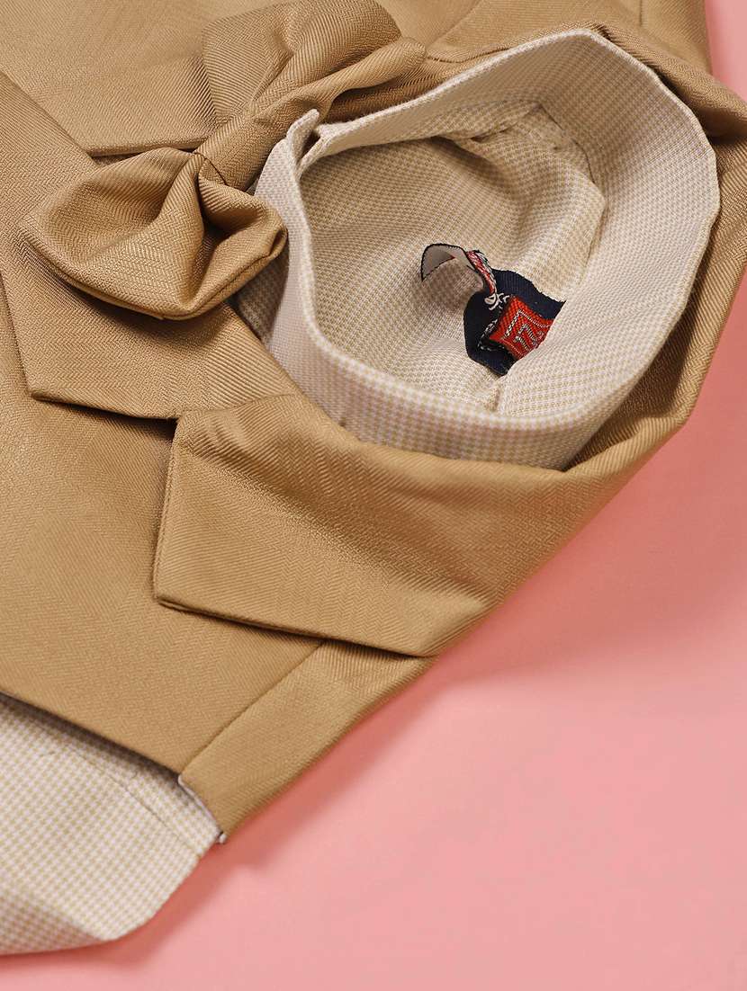 boys solid long sleeve trouser shirt with waistcoat set - 21998978 -  Standard Image - 4