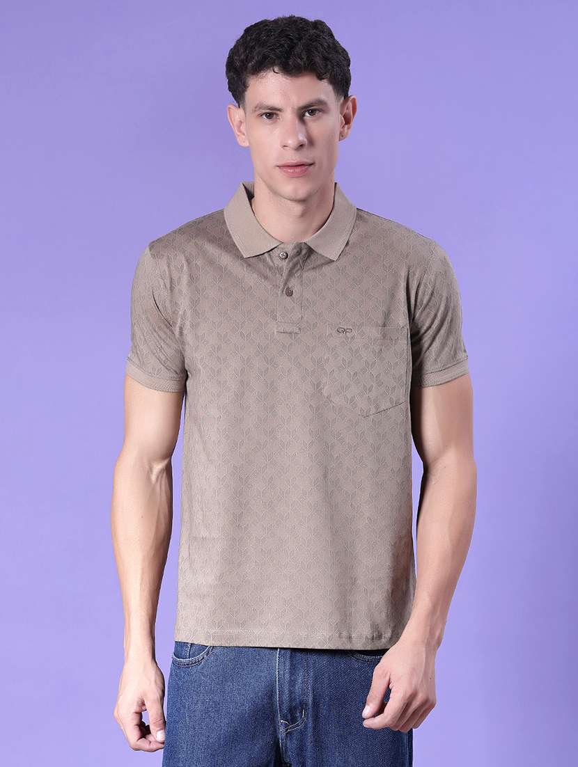 men printed short sleeve regular fit polo t-shirt - 21998997 -  Standard Image - 1
