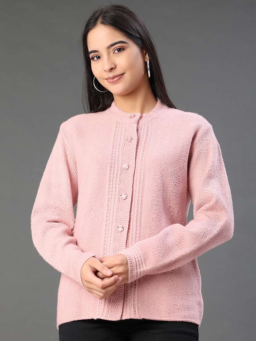 Women Self Designed Long Sleeve Cardigan - 21999020 -  Standard Image - 1