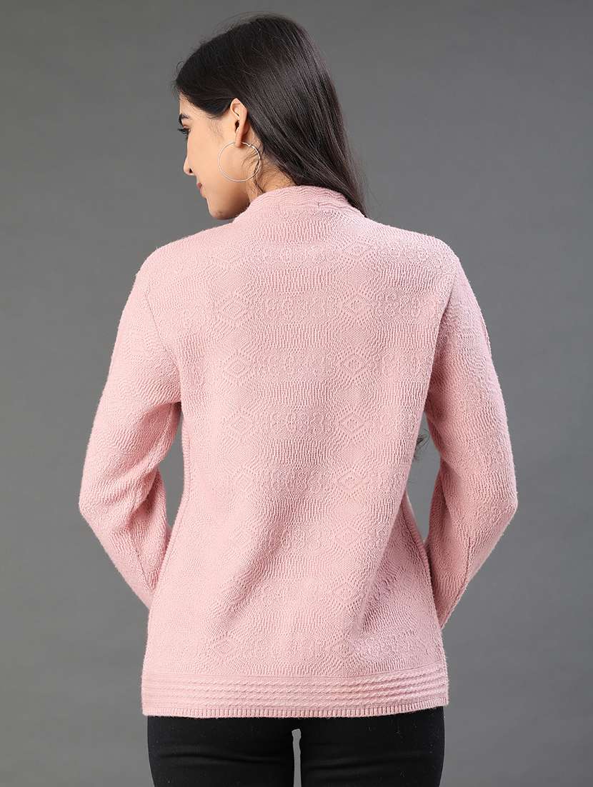 Women Self Designed Long Sleeve Cardigan - 21999020 -  Standard Image - 4