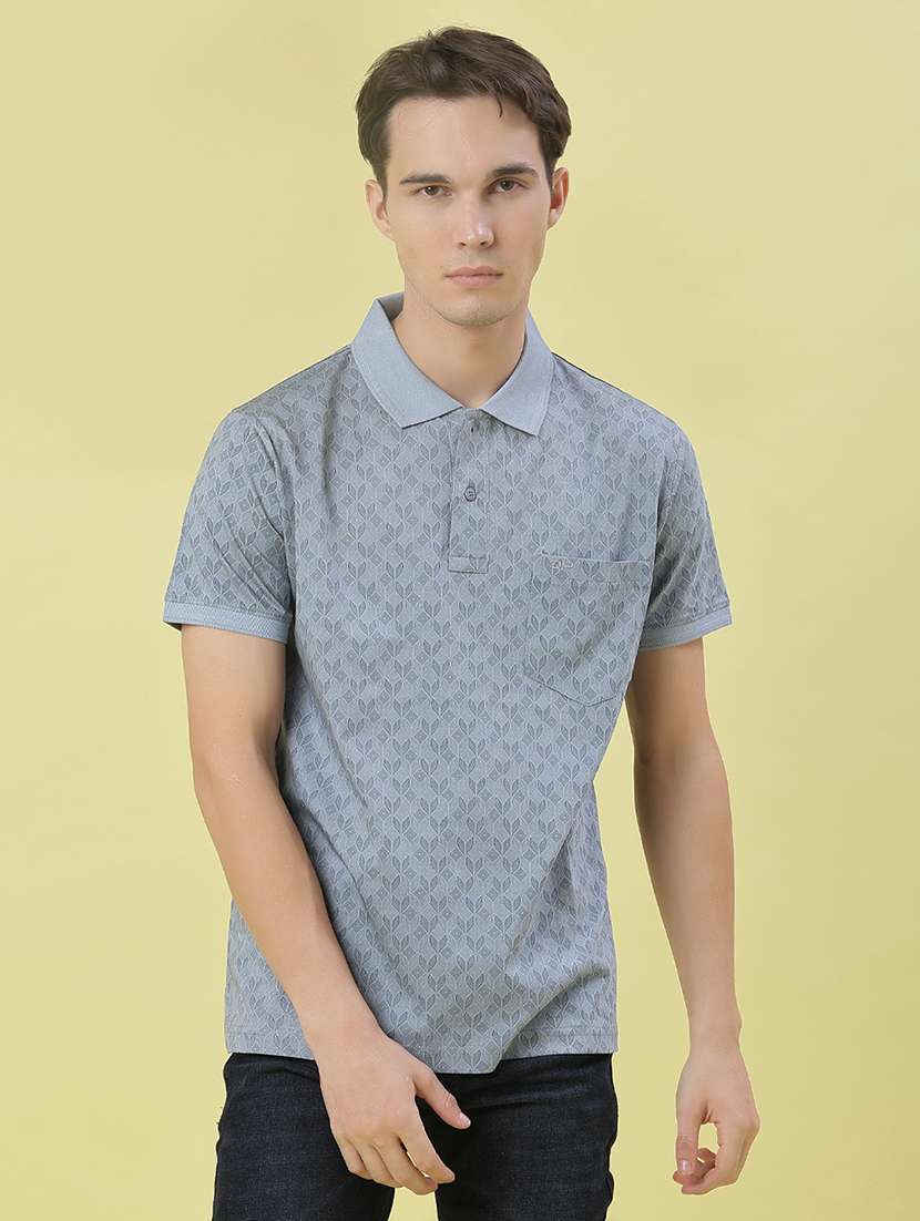 men printed short sleeve regular fit polo t-shirt - 21999031 -  Standard Image - 1