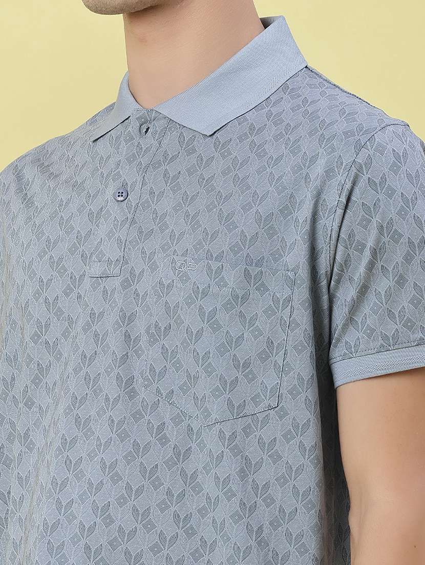 men printed short sleeve regular fit polo t-shirt - 21999031 -  Standard Image - 4