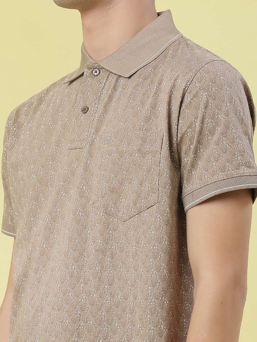 men printed short sleeve regular fit polo t-shirt - 21999071 -  Standard Image - 4